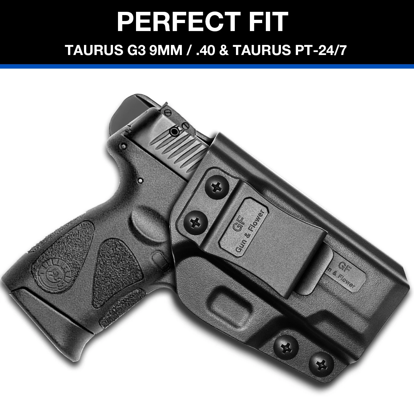 Imagem -02 - Polímero Iwb Coldre Dentro Cintura Transportar Mão Direita Bolsas Táticos Taurus g3 e Taurus Pt24 7