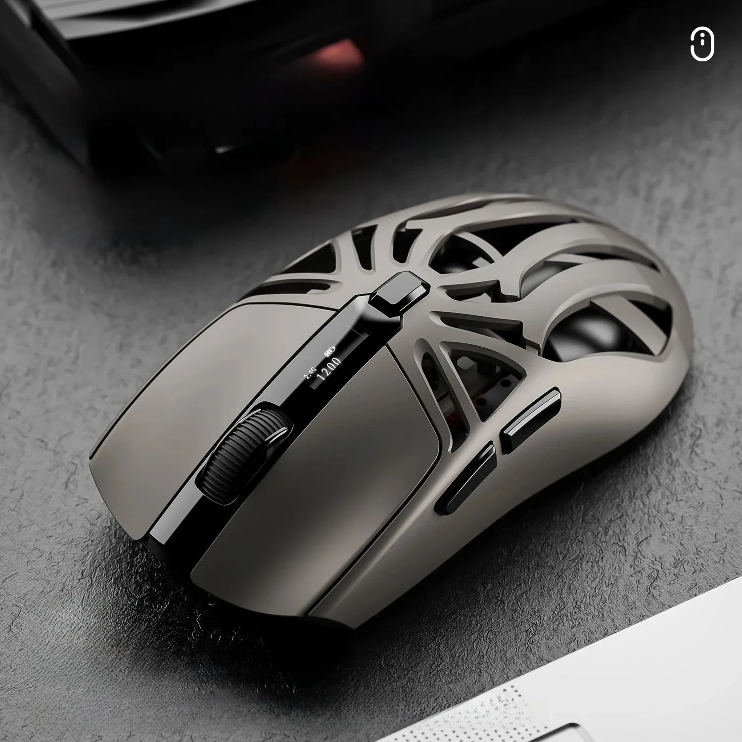 Souris Bluetooth SMAILWOLF RS8 1000Hz, 10000dpi, connexion à trois modes, souris de jeu macro légère pour ordinateur portable