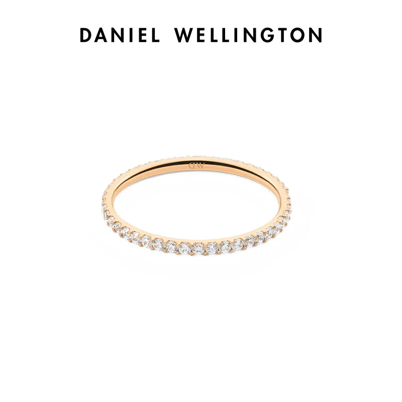 

Daniel Wellington Mirelle Eternity Ring for Women Luxury Crystal Inlaid Wedding Band Elegant Stainless Steel Jewelry Gift