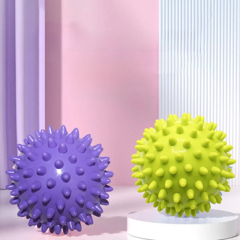 9cm pcv kolczasty masaż piłka do jogi punkt wyzwalania Sport Fitness ręka ból stóp Stress Relief do rozluźniania mięśni Unisex Stab piłka do masażu — zdjęcie 2