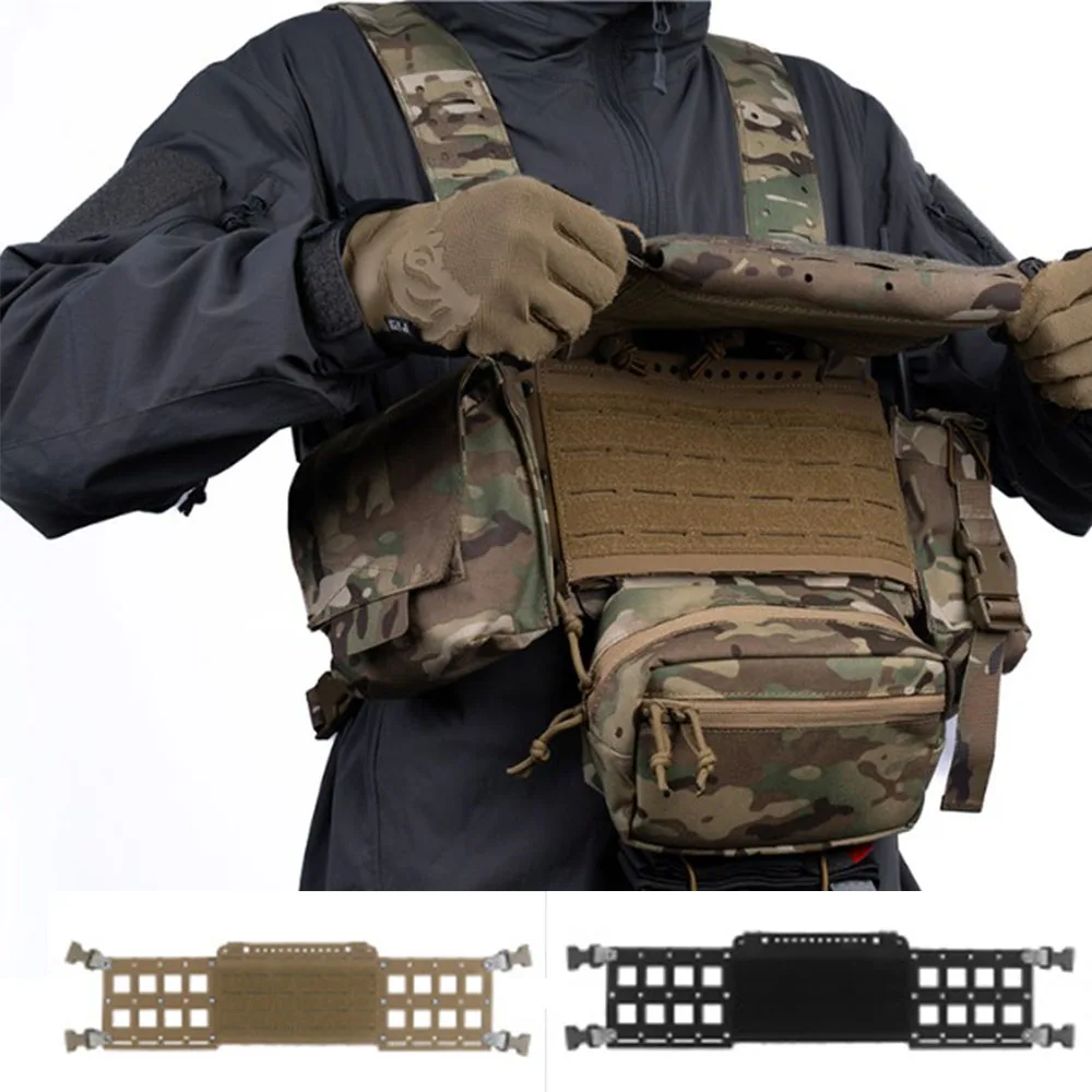 

Тактическая нагрудная платформа MOLLE с быстрым расширением, крепежная пластина, расширитель для радиостанции и подсумков, быстросъемный поясной модуль