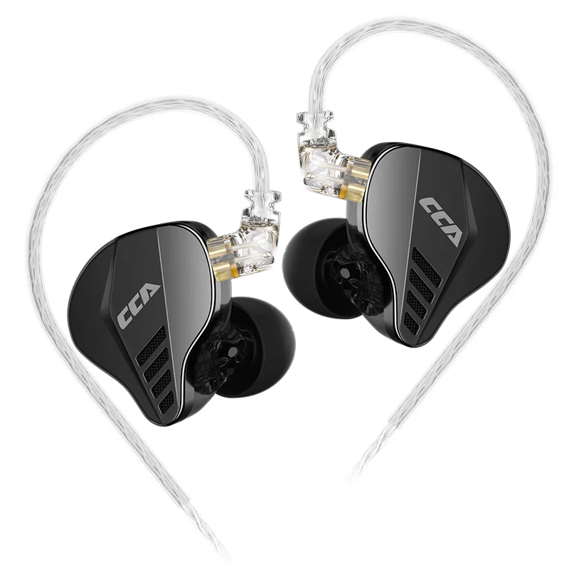 CCA Pianist Earphone 1DD+2BA Hybrid IEM HiFi Earphone High-Precision 3D Printed Cavity with Upgraded Silver-Plated Cable