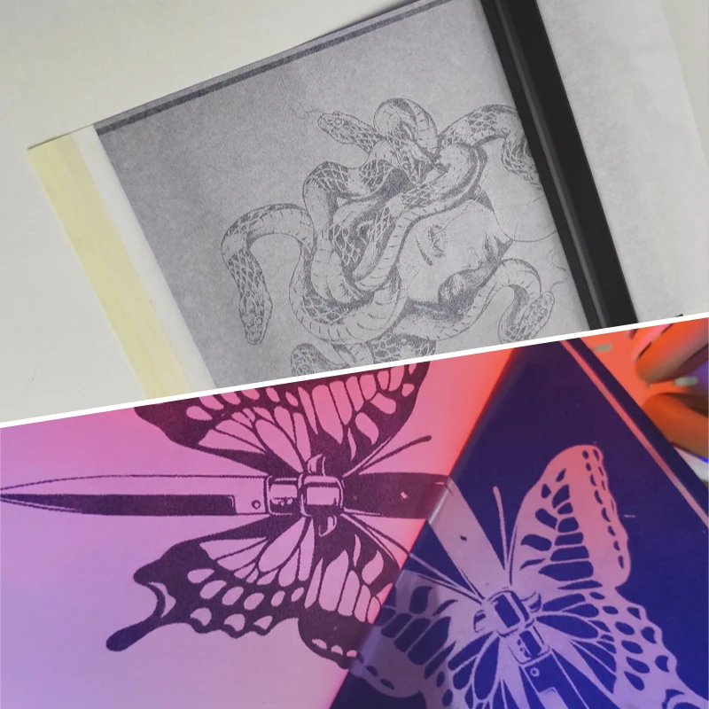 ورق نقل الوشم من KAYSION ورق استنسل A4، استنسل نقل مكون من 4 طبقات، لوازم، متوافق مع ITP05/M08F/P90/MHT-P8009 #6