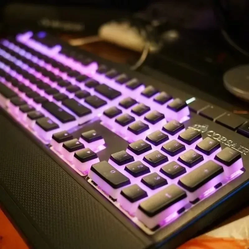 Zestaw klawiszy Pudding do klawiatury mechanicznej CORSAIR Corsair K70 LUX STRAFE K65 RGB K63 Key Cap przełącznik MX — zdjęcie produktu 7