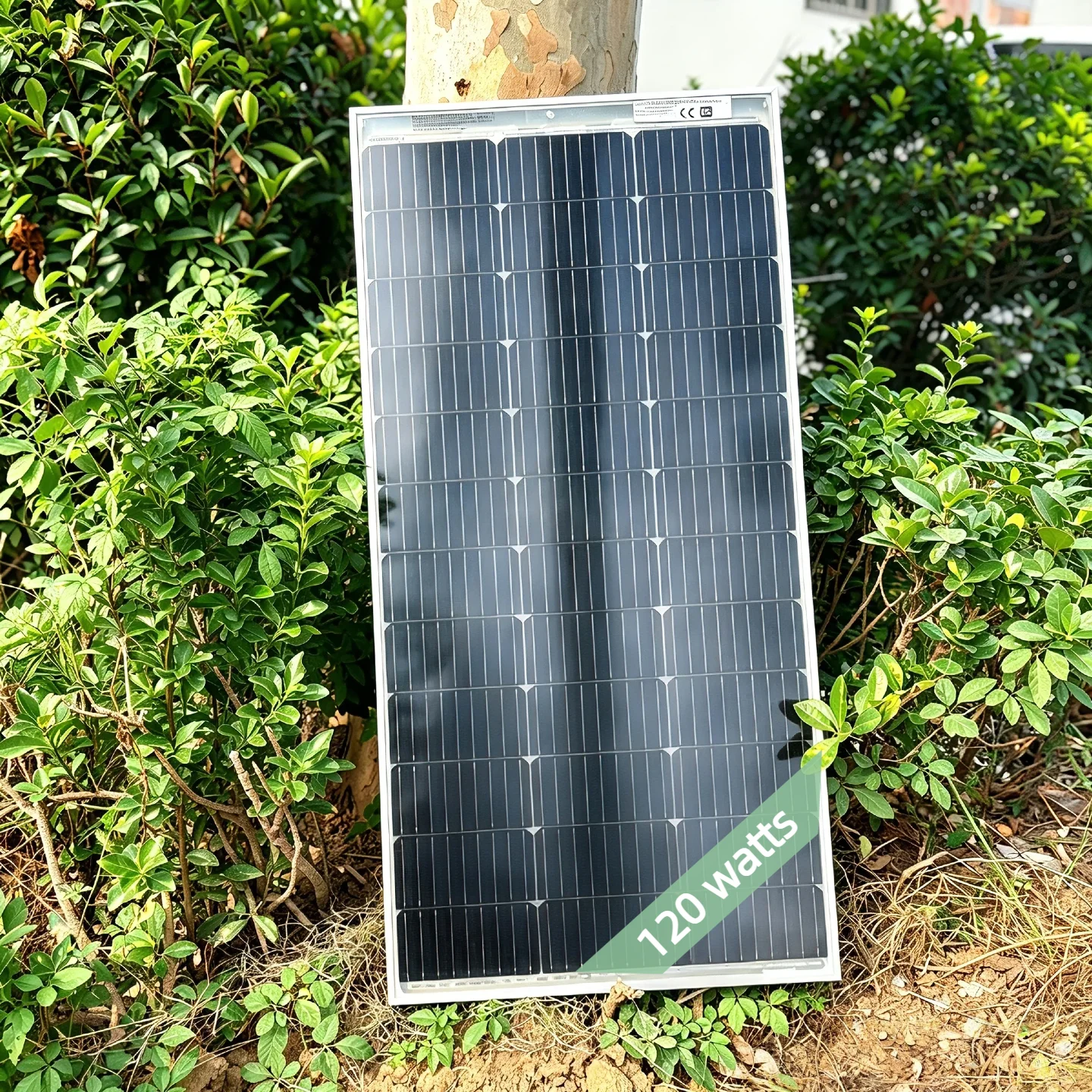 Pannello solare monocristallino bifacciale da 120W/240W, con elevata capacità di assorbimento della luce su entrambi i lati, che fornisce maggiore potenza per camper, yacht, abitazioni e giardini.