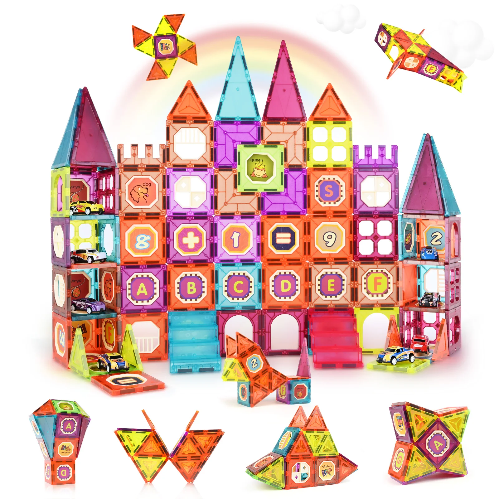 Magnetic Building Blocks 95 Pieces 3d Strong Magnetic Building Set Toy Children'S Magnetic Building Blocks Stem Educational Toy