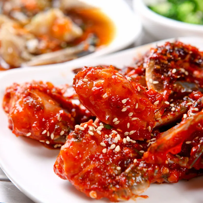 (바다우체국) 한입 간편 알배기 양념 꽃게장 300gx1팩/암꽃게 특제양념소스 HACCP인증(업체별도 무료배송)