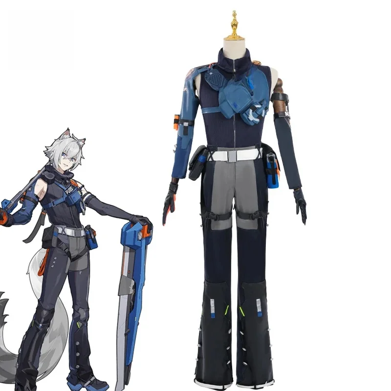 ROLECOS Spiel Zenless Zone Zero Seth Lowell Cosplay Kostüm Seth Cosplay Kostüm Rolle Spielen Halloween Männer Uniform Fullset Outfit
