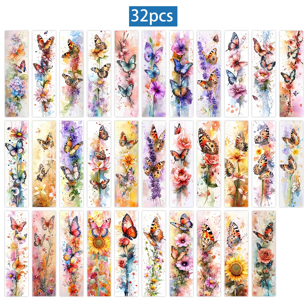 32 шт., акварельные закладки, – обзор и цена Resin Art Bookmark