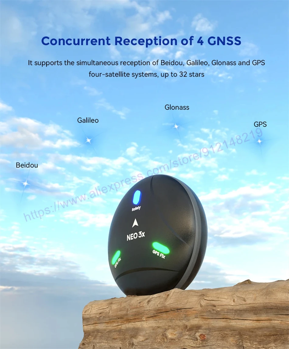 CUAV NEO 3x UAV GPS Module Built In F4 Processor M9N GNSS Receiver