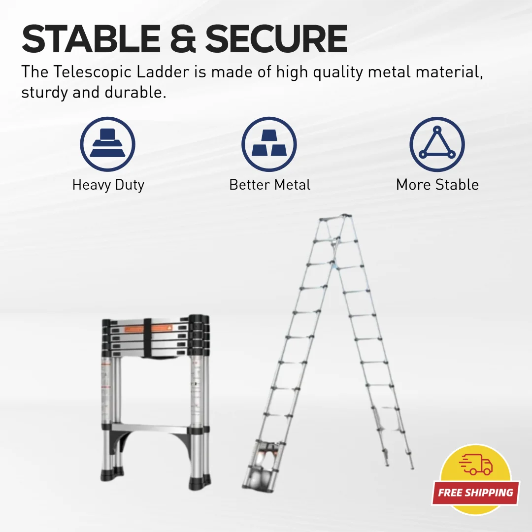 Enkelzijdige ladder Opvouwbare visgraatladder Heftechniek Huishoudelijke telescopische ladder
