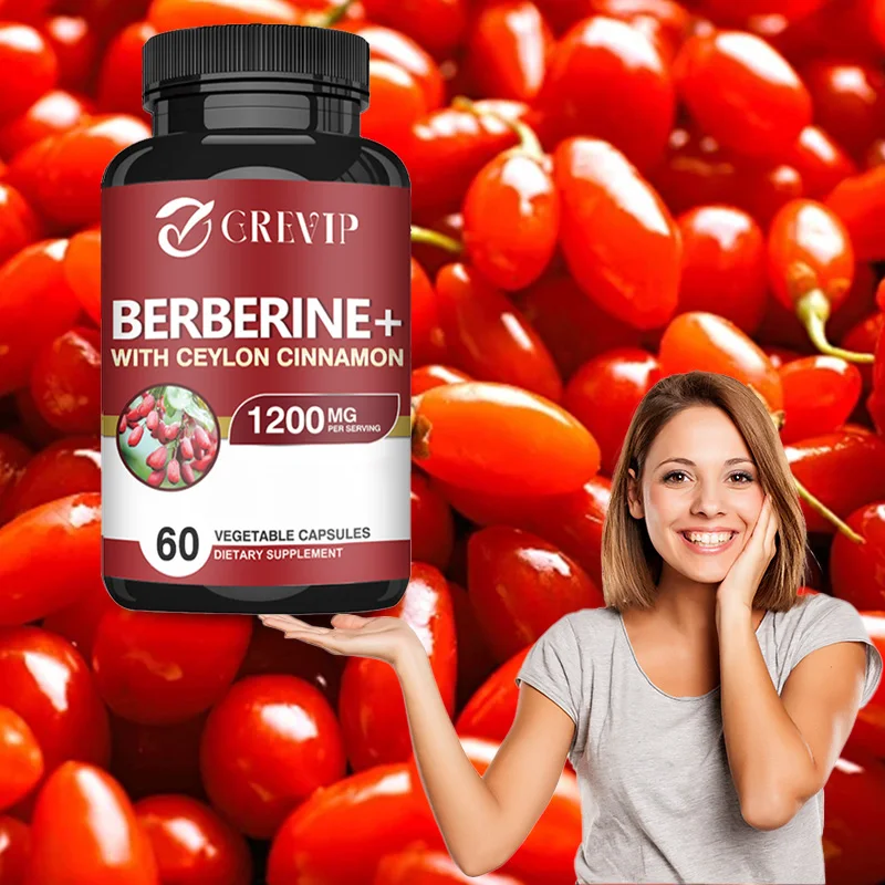 Berberine с цейлонской корицей добавка-поддерживает иммунную систему, антиоксидант, здоровое пищеварение-60 капсул