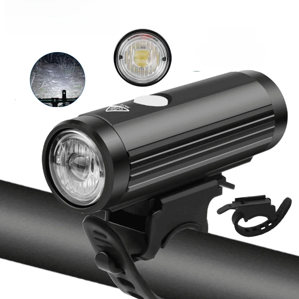 AliExpress cycle zone Aluminium Alloy Bicycle Headlight 4 Modes Type-C Rechargeable Front Light T6 High Ligheness Cycling Flashlight for Night Riding