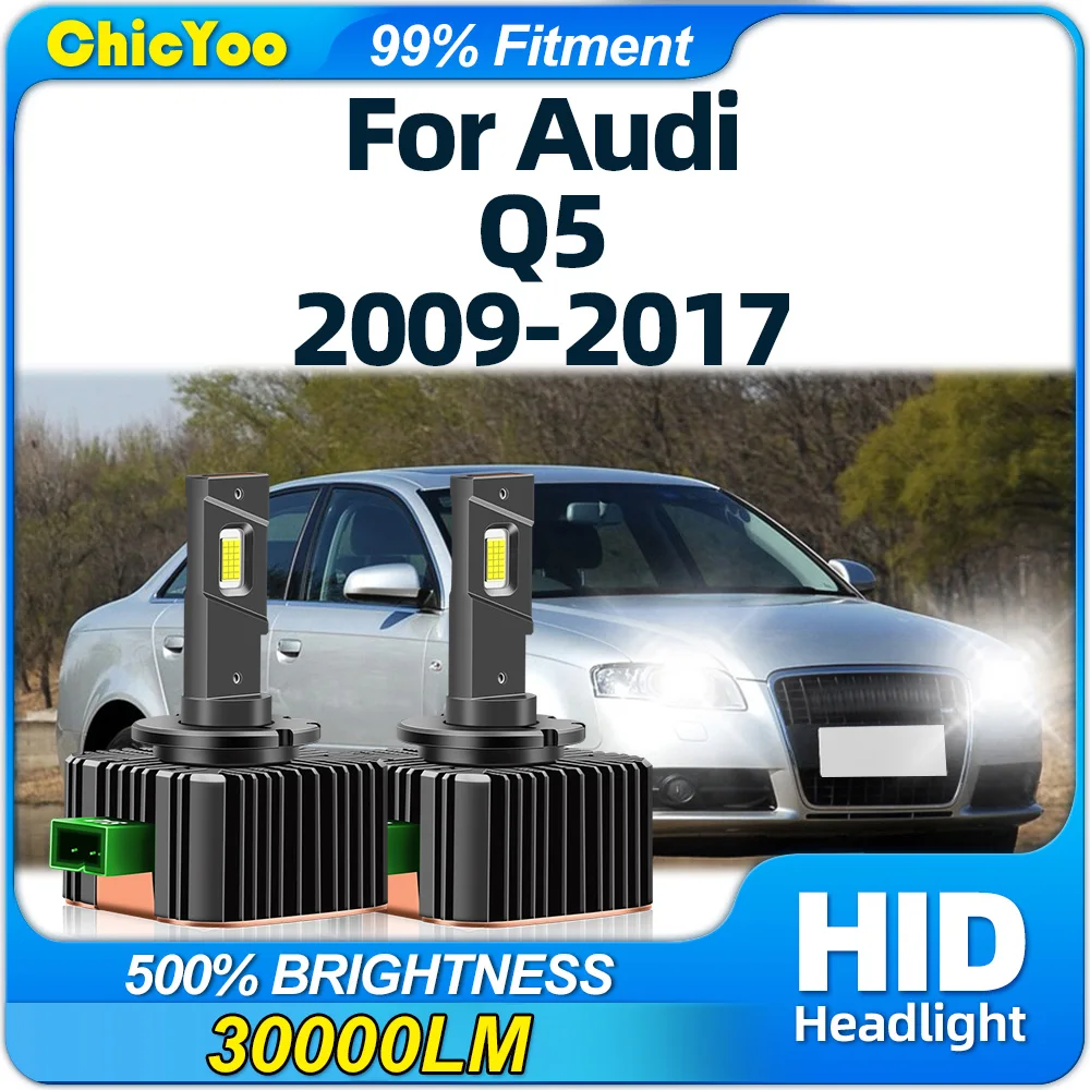 

Canbus D3S LED Headlights Bulbs 30000LM HID Xenon Headlamps 6000K White For Audi Q5 2009 2010 2011 2012 2013 2014 2015 2016 2017