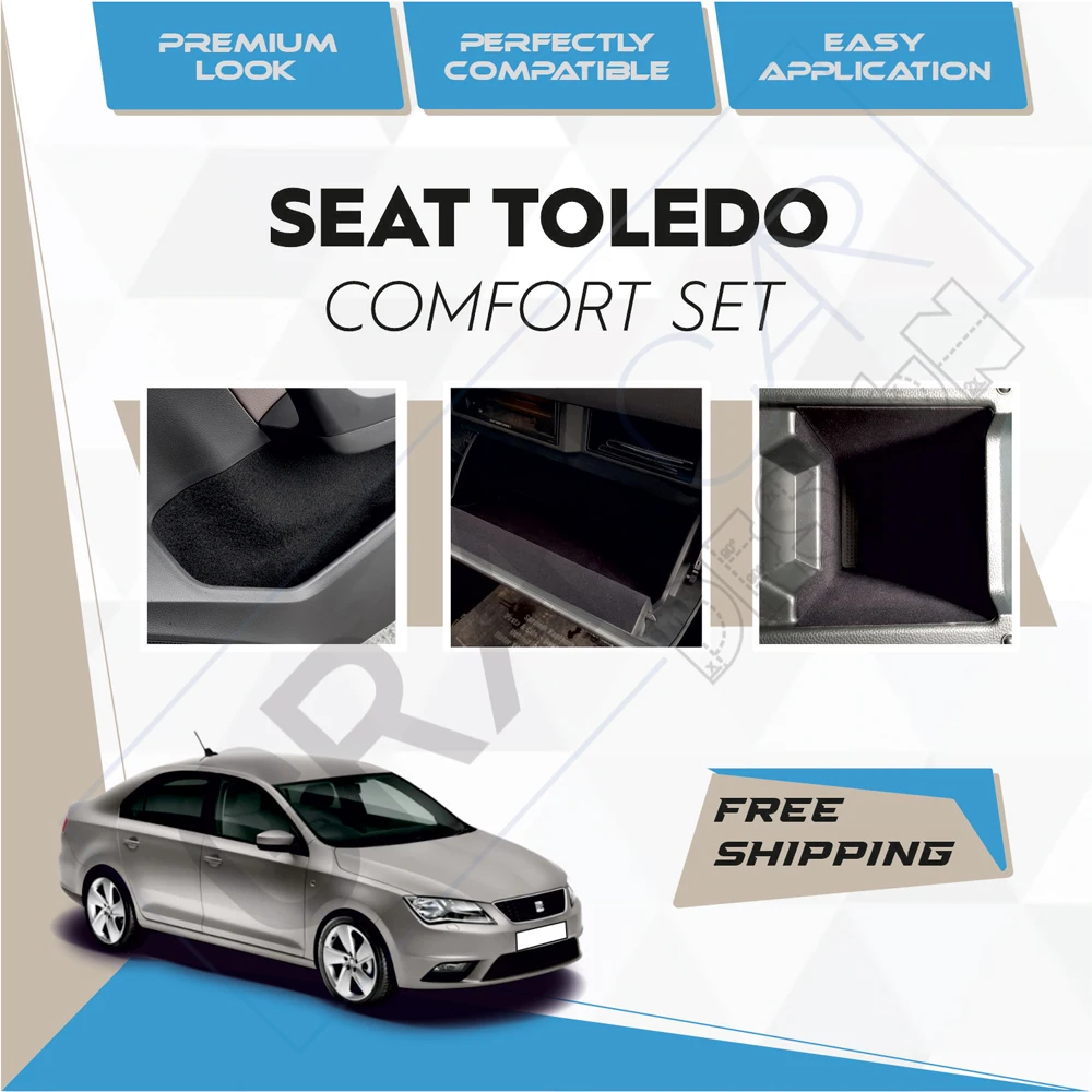 

Seat Toledo-Ready Fabric Coating Car Inside Accessories Self-Adhesive Insulation Effective Coating Set