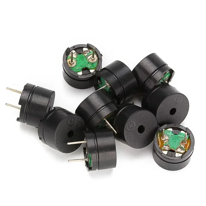 10 pièces Buzzer passif 12MM x 8.5MM 12085 résistance 3V 5V 9V 12V dans un Kit de Mini buzzer piézo-électrique à usage commun, pour Arduino