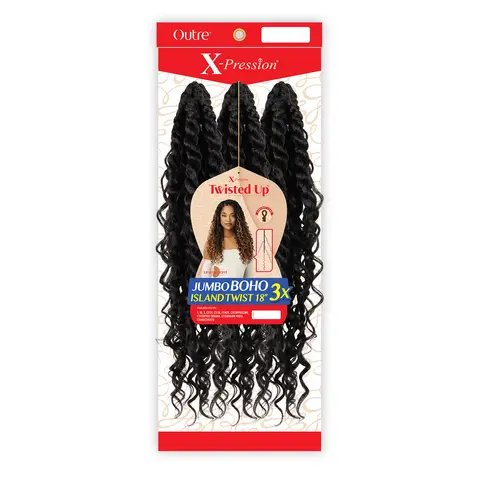 Trenzas de ganchillo Outre X-Pression Twist Up 3X Jumbo Boho Island Twist 18"