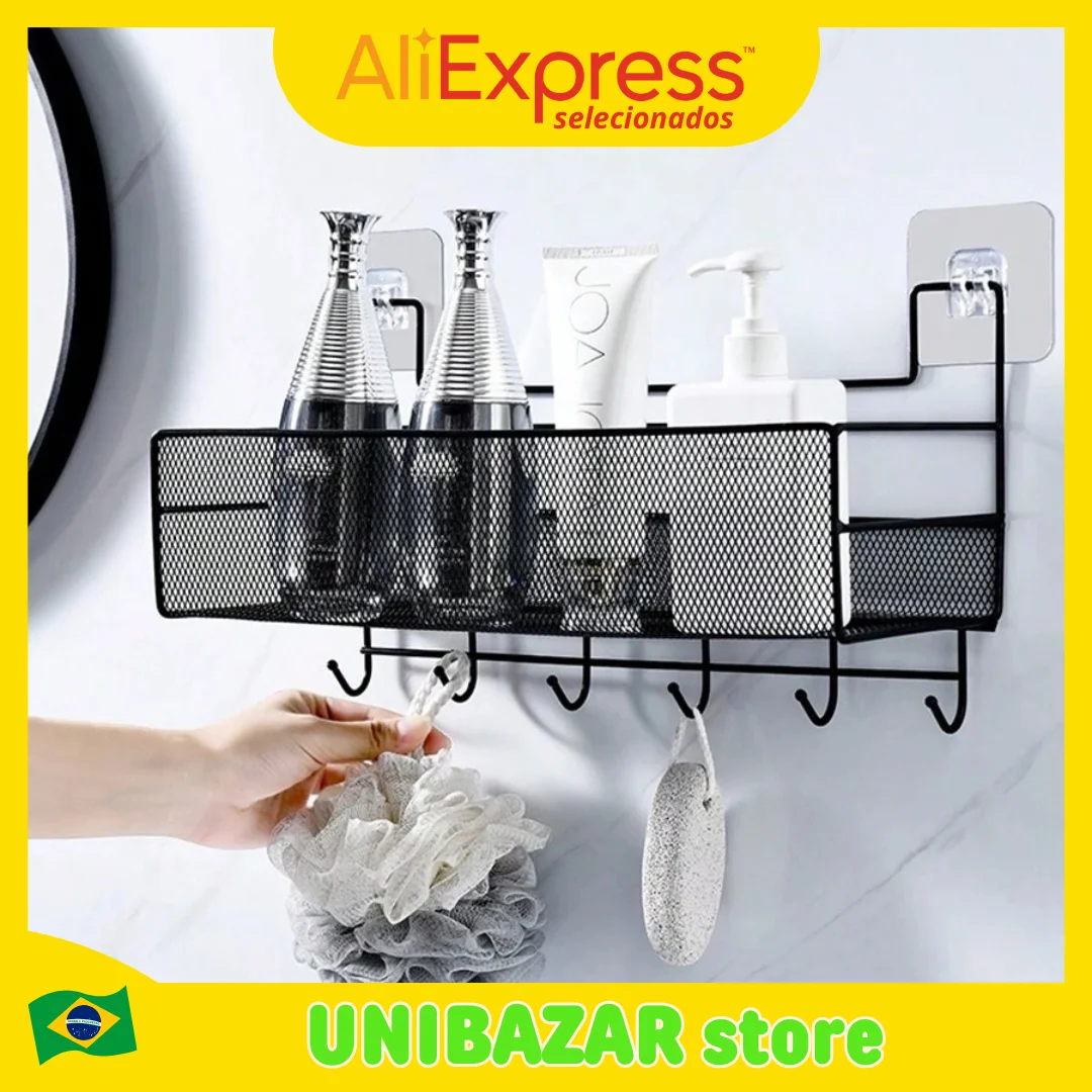 Multipurpose Hanging Organizer Shelf-Kitchen, Bathroom and Office-Easy Installation, Elegant Design, Versatile