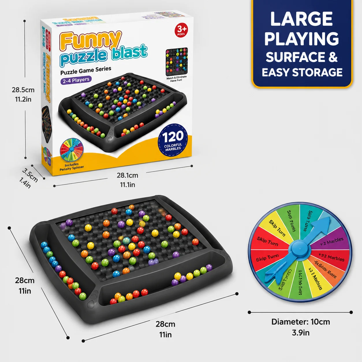 Rainbow Ball Elimination Game 2-4 Players Puzzle Blast Bead Matching Board Game Logical Thinking Toy for Kids