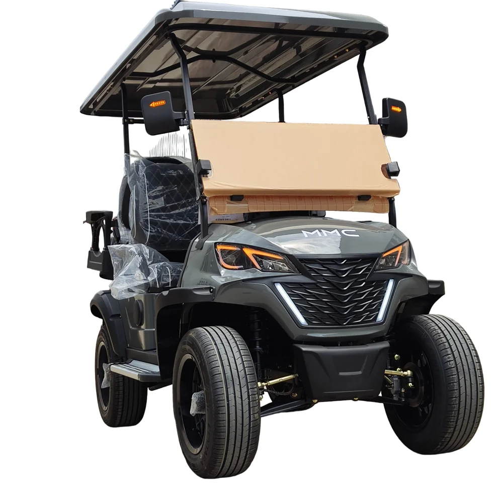 High Performance Manufacture Lithium Battery off road Electric Club Car 4+2 seater 6Seats Golf Carts