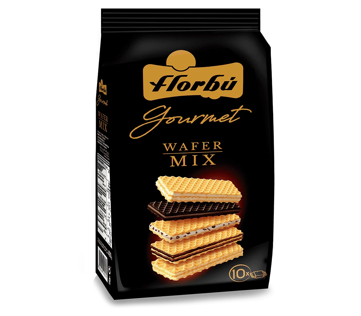 Florbu Wafers assorted Gourmet wafers-Pack of 6 bags of 360gr-a varied selection of the best Wafers on the market. Crunchy layers of wafer accompanied by a creamy filling inside