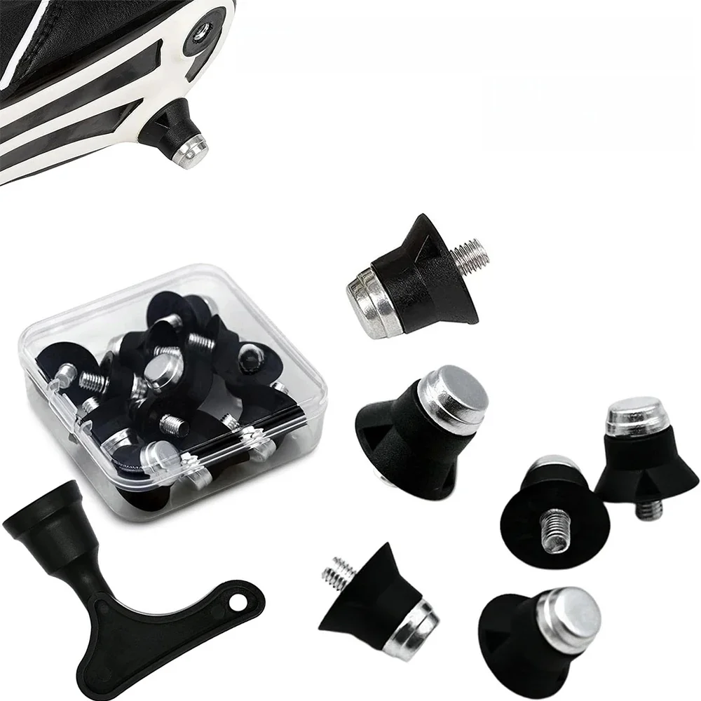 Crampons de bottes de Football de remplacement, pointes de vis à filetage M5, en alliage d'aluminium et Nylon, accessoires de goujons pour chaussures de Football et de Rugby