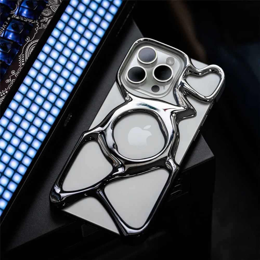 

Angry Miao Emptiness Phone Case for iPhone 15 Pro / Pro Max MagSafe Compatible Lightweight Heat Dissipating Ample Protection