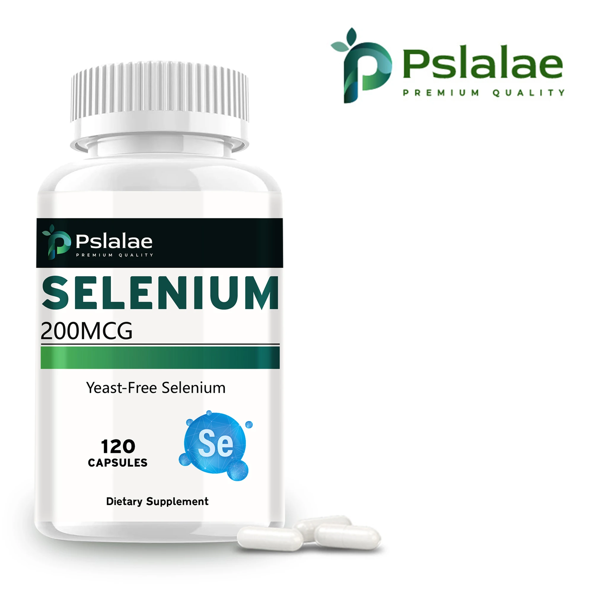 Selenium 200mcg - for Heart, Bone & Immune Health, Thyroid Support - 120 Capsules