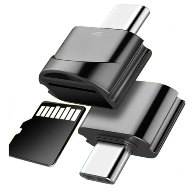 Przenośny czytnik kart USB 3.1 typu C USB-C TF Micro SD OTG Adapter typ C czytnik kart pamięci dla Samsung Macbook Huawei LeTV — zdjęcie 2