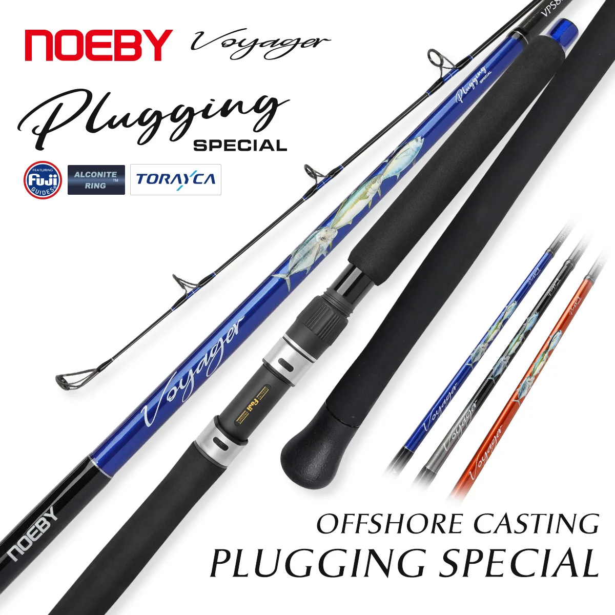 

Удилище для морской рыбалки NOEBY Plugging Popping 2.49м 2.51м VOYAGER Fuji Torayca для крупной дичи, тунца, GT, соленой воды