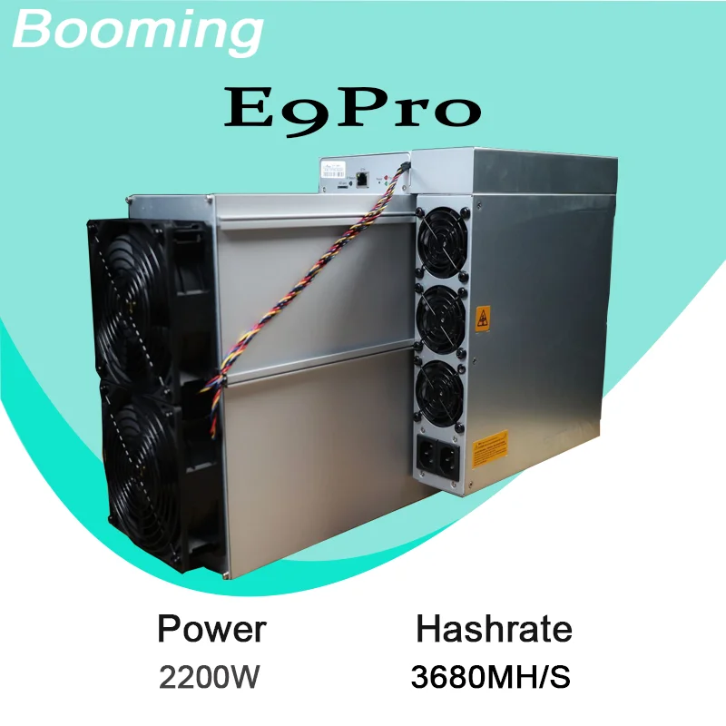 

Antminer E9 Pro 3680 MH/s Ethereum ASIC Miner — High Efficiency ETH ETC Mining Machine With Power Supply — Bitmain E9 Pro ETH