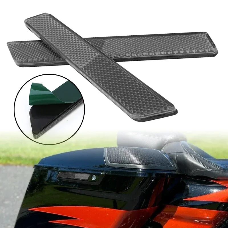 Abs Motorrad geräuchert Sattel tasche Guard Reflektor Riegel Abdeckung für Harley Touring Road King