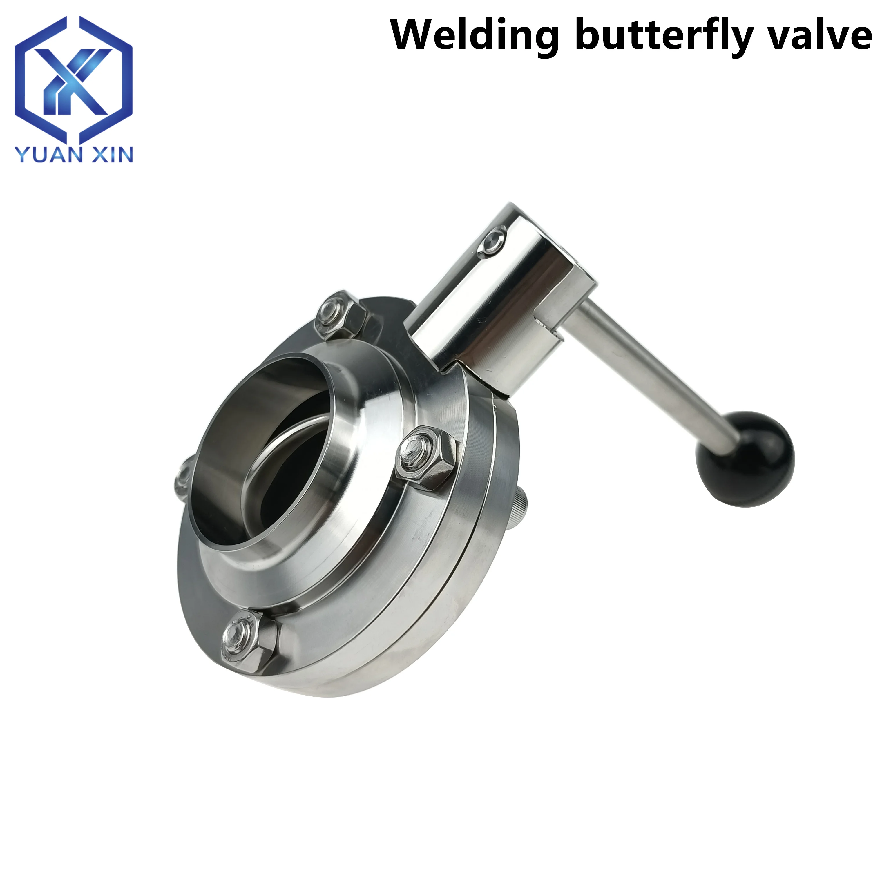 

Сварочный дроссельный клапан из нержавеющей стали 304, ручной санитарный пищевой порошок, дроссельная заслонка, клапан для стыковой сварки, винная бочка