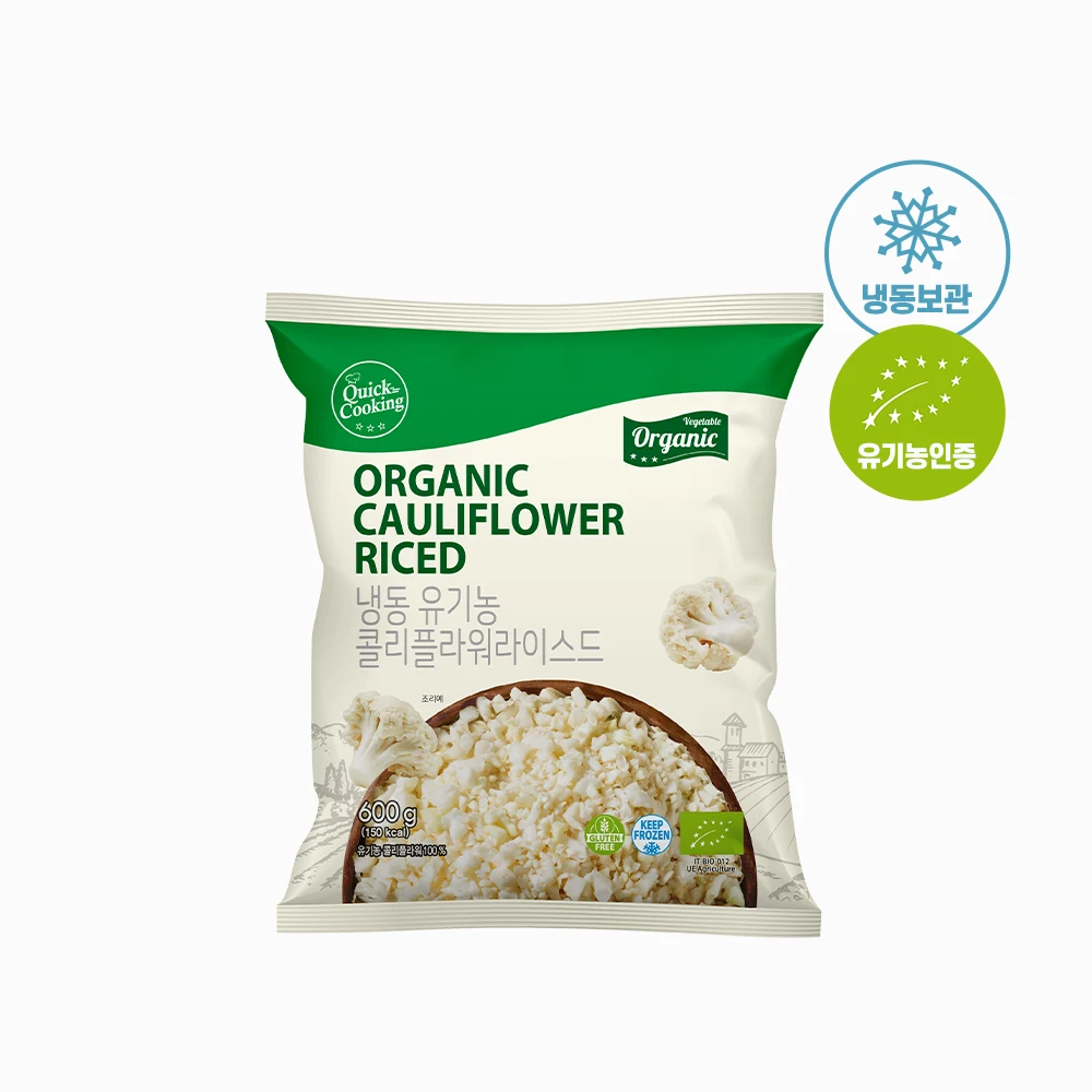 [Quick cooking] organic cauliflower ice 600g x 3 Pack