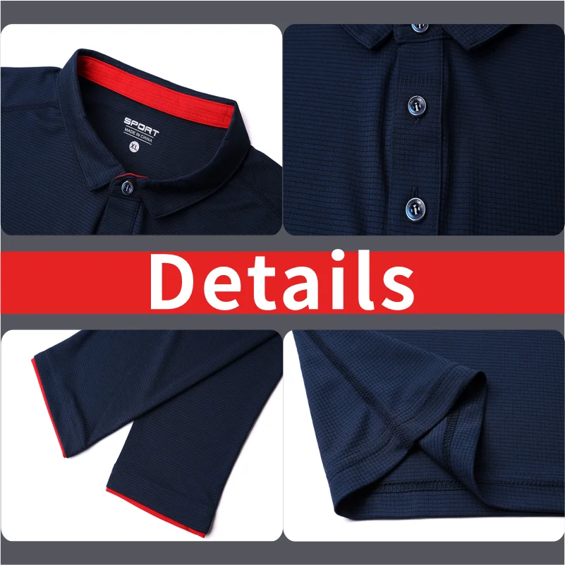 Sneldrogende Polo Shirt Maatwerk/Ontwerp Logo Mannen En Vrouwen Lange Mouwen Casual Polo Shirt Mode Revers uw Ontwerp S-6XL