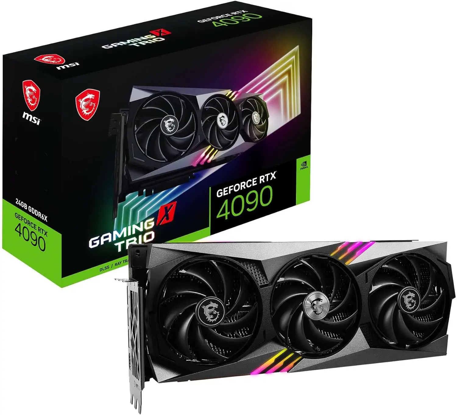 Gaming GeForce RTX 4090, 24GB GDRR6X, 384-Bit, HDMI/DP Nvlink Tri-Frozr 3 Ada Lovelace Architecture OC Gr