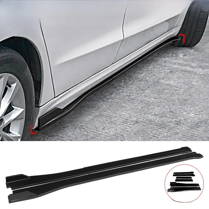 Voor Ford Mondeo 2013-2020 Auto Zijrok Verstelbare Accessoires Bumper Koolstofvezel Look Modifiedextension Rocker Plaat Lip - afbeelding 2