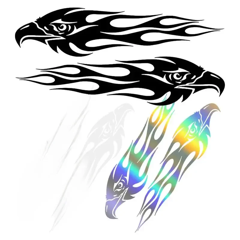 AliExpress Eagle Flame Sticker Cool Styling Reflective Motorcycle Bike Car Decals Decoration DIY Warning Safety Reflector Strips