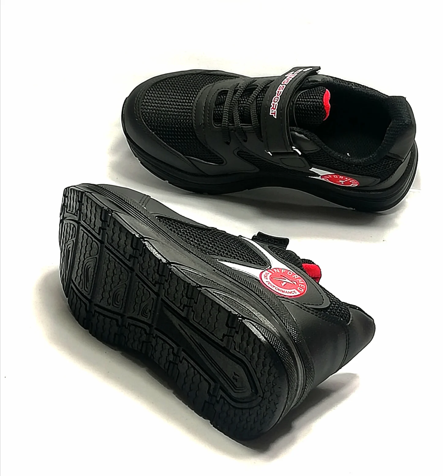 Comfortable sneakers with thick soles for boys. fashion color black red breathable sturdy high quality luxury school shoes