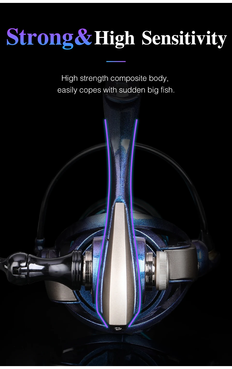 TSURINOYA Angelrolle HAWK 2000S 2500S 3000S Flache Spule Weitwurfrolle für Süß- und Salzwasser Eisfischen Spinnrolle Bass – Detail 14
