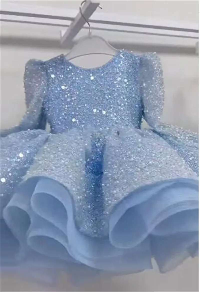 Mvozein Flower Girl Dresses Puffy Girl Wedding Party Dress Girl  Princess Dress Cute Baby Dresses Child Kid Dresses