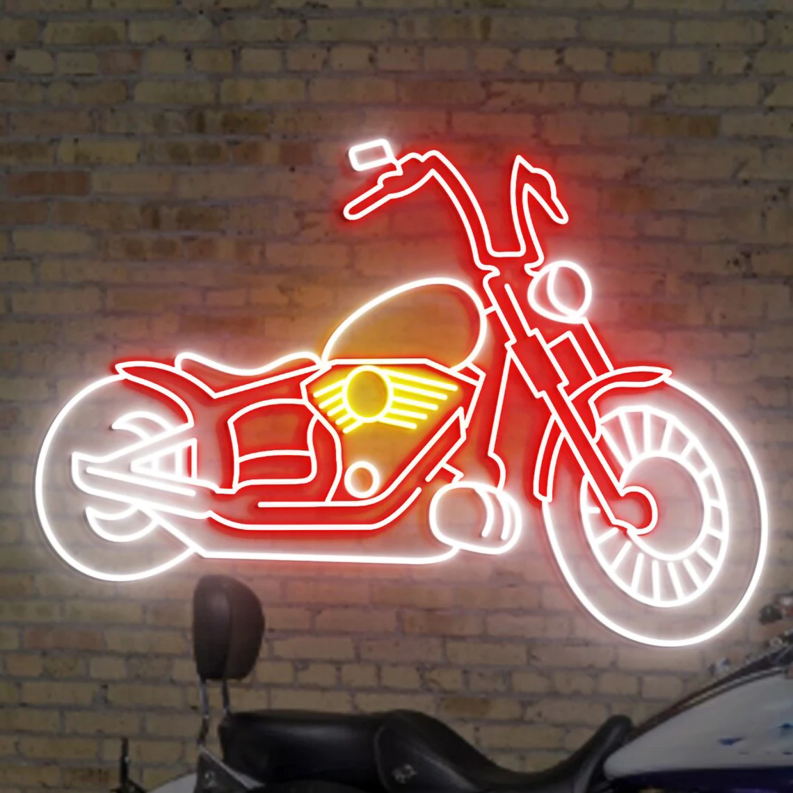 Motorcycle Neon Sign Motorcycle Sign Bar Club Home Wall Decor Garage Decor Motorcycle Accessories Decor Motorbike Lovers Gift