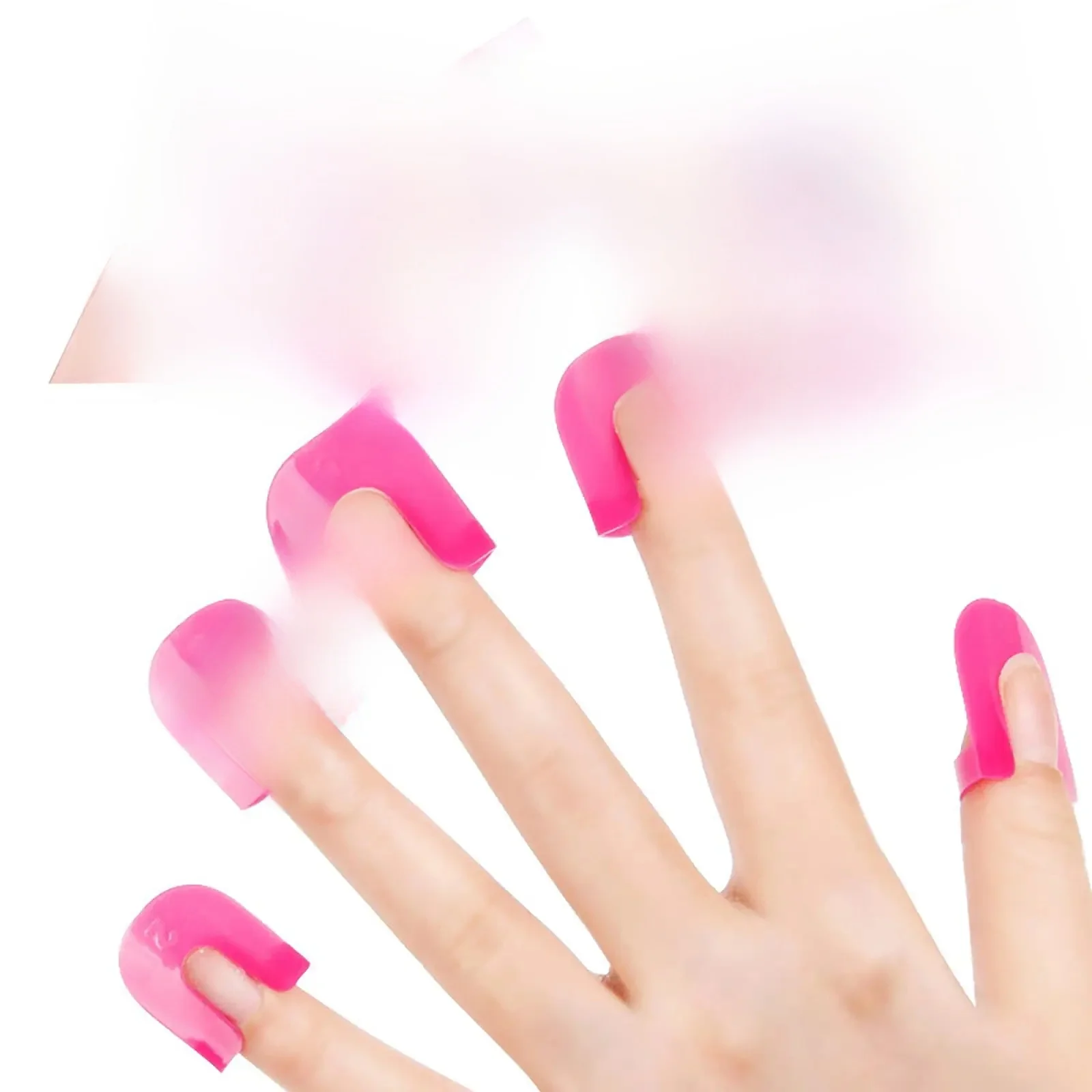 LULAA 26 Pièces Protège-Ongles Souples pour Cuticules, Protection Cutanée en Sachet pour Femmes, Manucure Anti-Éclaboussures pour Stamping et Peinture Française