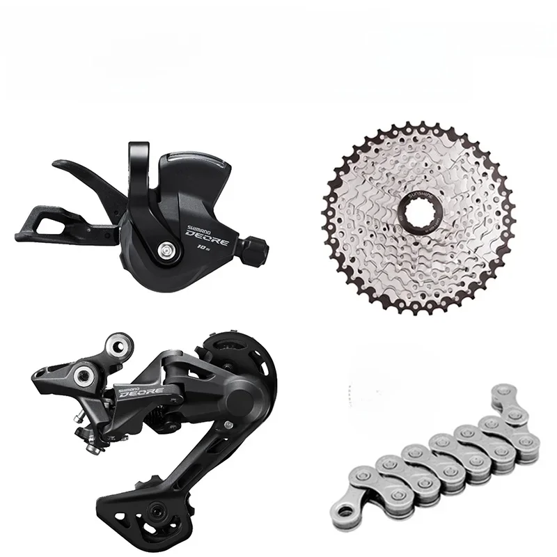 AliExpress Shimano Deore m4100 1x10S Groupset Derailleurs RD-M4120 10 Speed Shift Lever Sunshine Cassette 36T 40T 42T 46T 50T Newbie Chain