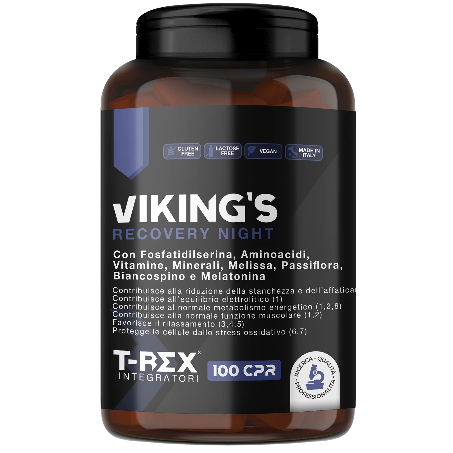 VIKINGs GH Plus Suplemento Glutamina, Arginina, Lysina, Ácido Espántico, ZMA, Fosphatidilserina, Ornitina OKG |   Para recuperación muscular nocturna y aumento del anabolismo-100 RCP 1500 mg
