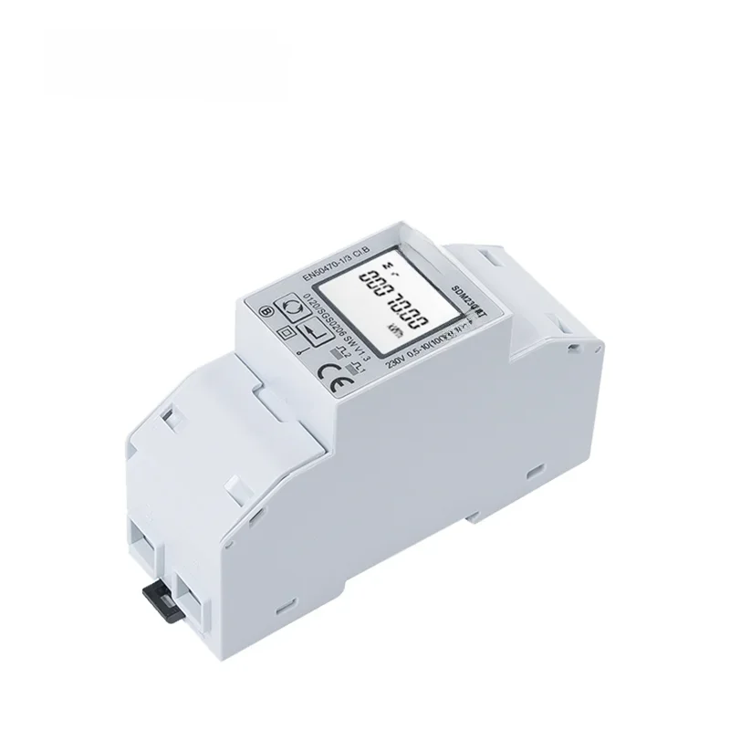SDM230-2T MID singe phase licznik energii, 220/230 V, wyjście impulsowe/Modbus, RS485, zdalna komunikacja z systemami AMR/SCADA, MID — zdjęcie 2