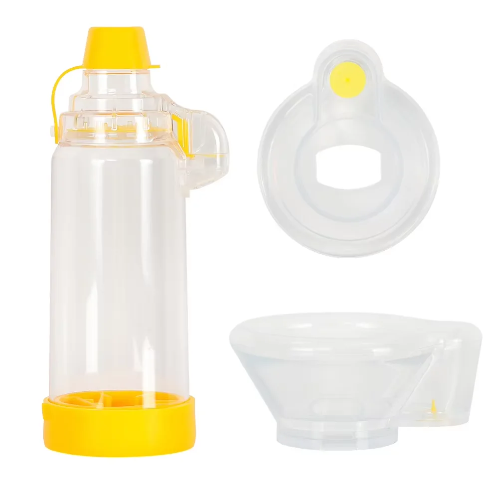 Buffer Inhale Chamber Automizer Spacer Mist Storage Compressor Nebulizer Tank Aerochamber & Mask Cup Mouthpiece for Child Adults