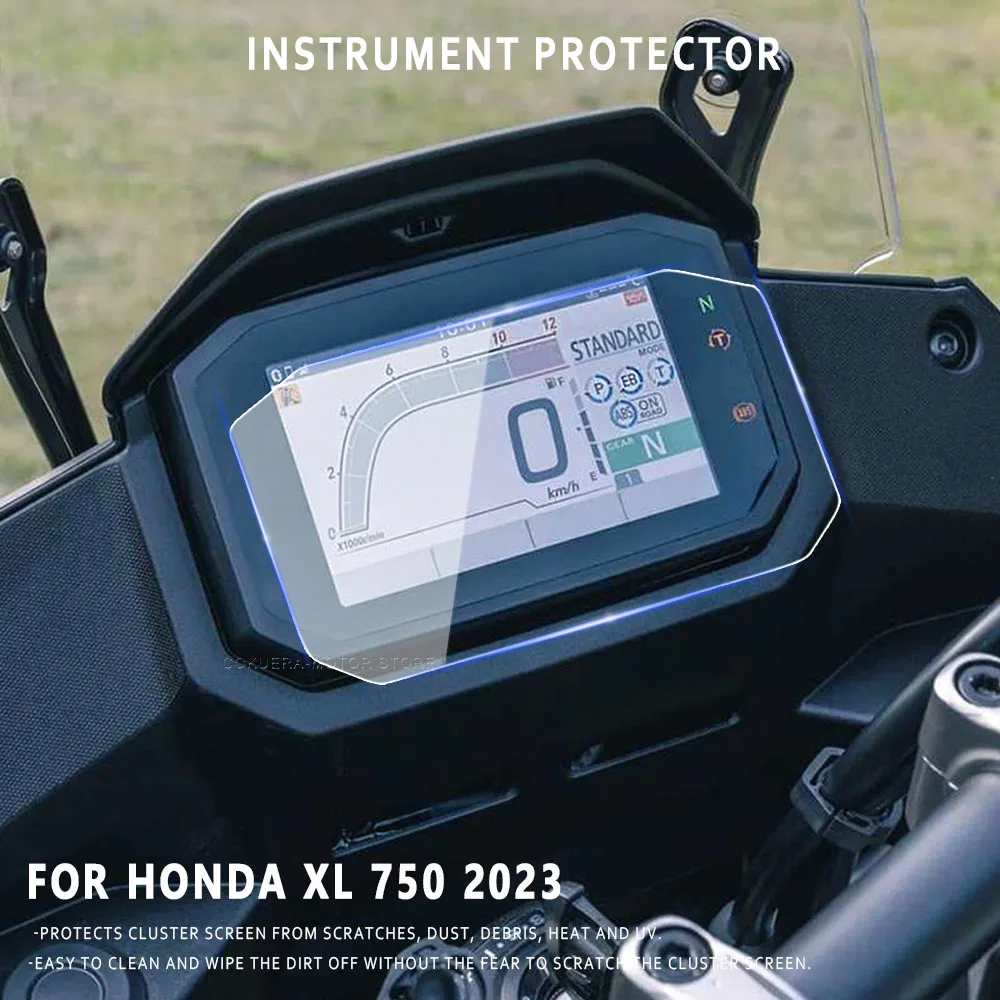 For Honda XL 750 2023 Motorcycle Accessories Scratch Cluster Screen Dashboard Protection Instrument Film