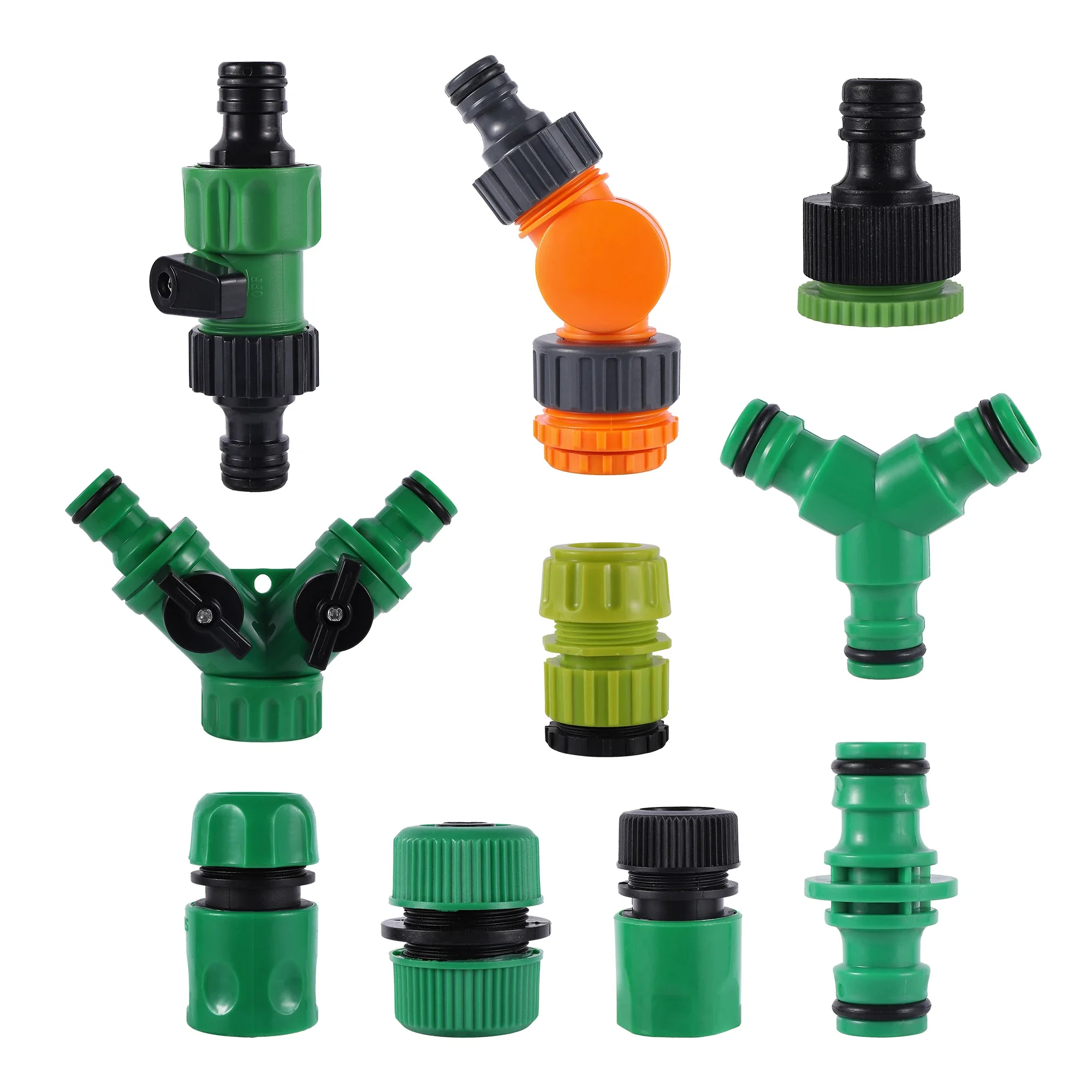 Raccords de tuyaux d'irrigation 3/4,16MM, adaptateur de tuyau 1/2 pouces, raccords de sucette d'arrosage de jardin, raccords de Valve en Y