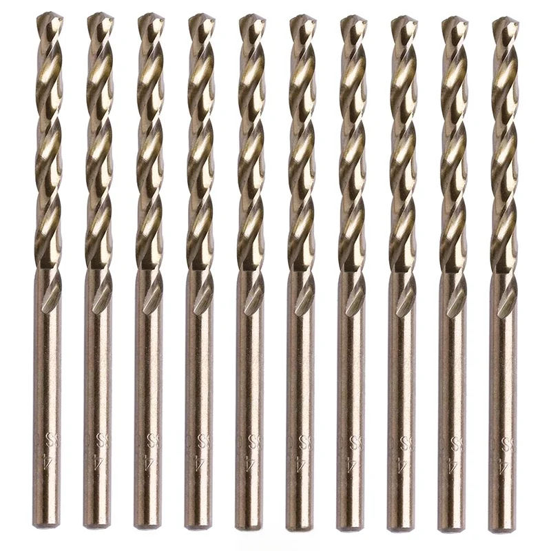 10 sztuk 1-5mm M35 okrągły trzpień HSS-Co wiertło kręte kobaltowe wiertło spiralne Bit — zdjęcie 2